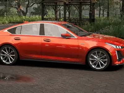 Cadillac CT5 2020 Low-poly 3D model