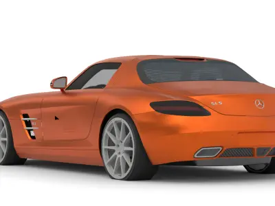 Mercedes-Benz SLS AMG 3D Model High-Quality Detailed Design Low-poly 3D model