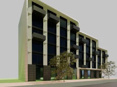 Modern changeable facade Modular Architectural House  3D model