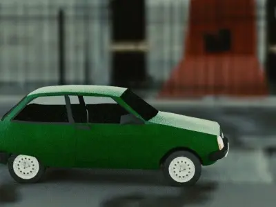 Citroen Axel Young timer 3D model