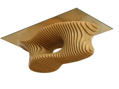 Parametric coffee table 02 3D model