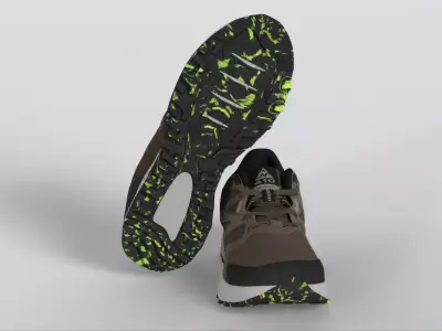 New Balance 327 Feminino Begie Low-poly 3D model
