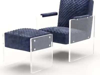 Kare Stich Visible Blue Velvet 3D model