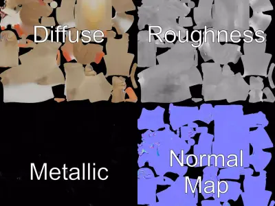 Charming Rabbit model pack Low-poly 3D model