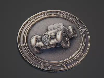 Car Pendant Medallion 3D print model