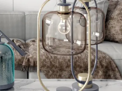 style lamp New desk metal 3D model