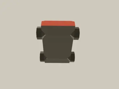 Game ready low poly car Low-poly 3D model
