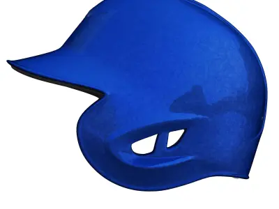 Baseball helmet Low-poly 3D model