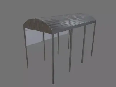 Stainless Roof Low-poly 3D model
