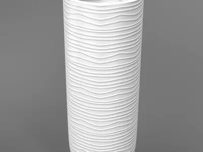 Modern White Vase 3D model