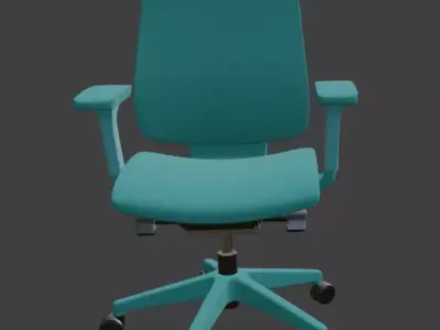 Modern Executive Office Chair High Detail 3D Model 3D model