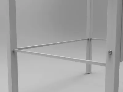 Library Ladder Low-poly 3D model