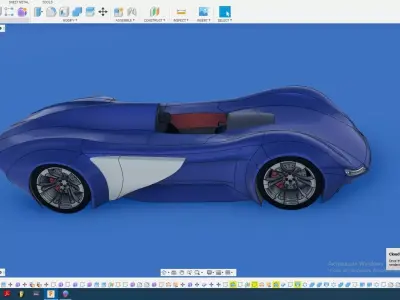 prototype race car 3D model