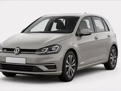 Volkswagen Golf 2020 Custom Low-poly 3D model