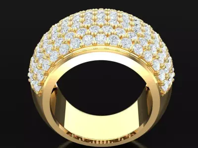 Luxury Men Rings Designs 4MR027 3D print model