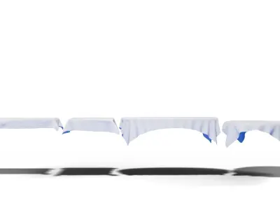 Tablecloth Set  Free 3D model