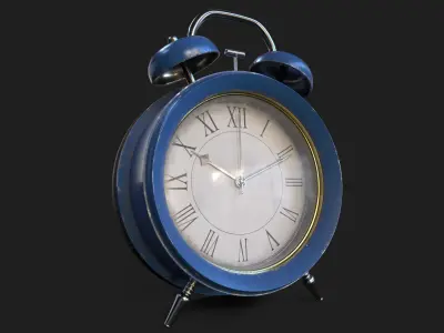 Alarm Clock Low-poly 3D model