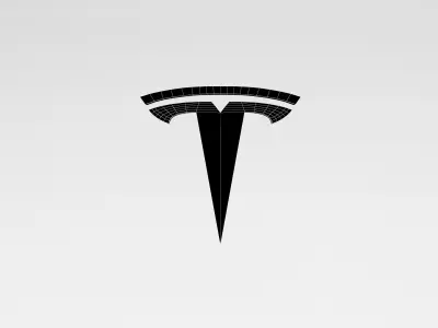 Tesla Logo v1 003 Free low-poly 3D model