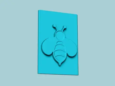 Stamp 41 - Bee - Fondant Decoration Maker Toy 3D print model