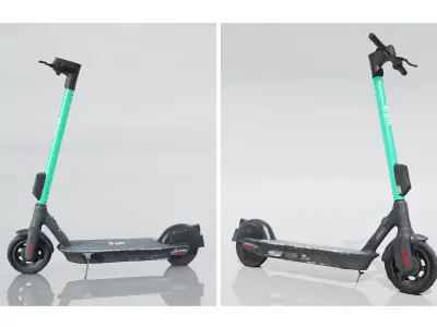 Electric scooter 3D model