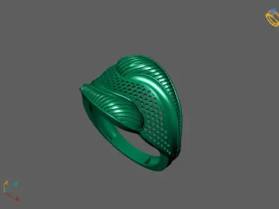 Fancy Womens Rings Plain Rings Ready STL 3DM Models Rings 3D print model 36