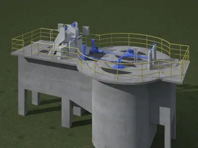 Wastewater Treatment Facility 3D model