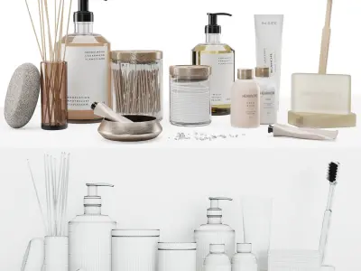 Bathroom set 02  3D model