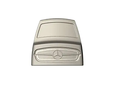 Side scroop Mercedes 300SL gullwing grille car sculpture decor 3D print model