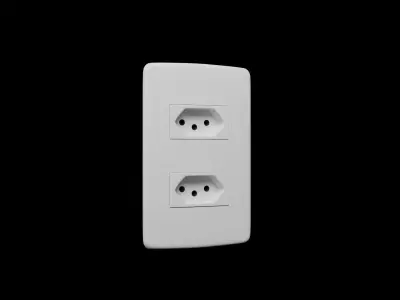 Double Brazilian Outlet 3d model 3D model
