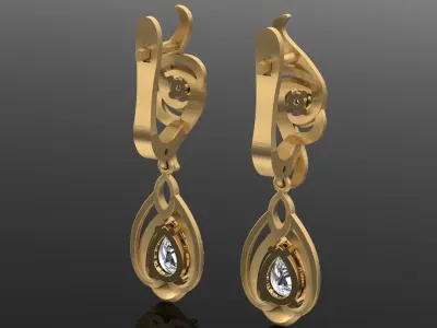 Air Earrings  3D print model
