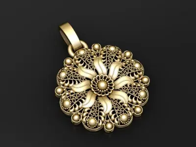  traditionalpendant 3D  pendant   3D print model