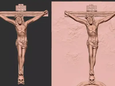 Crucifixion of Jesus 3D print model