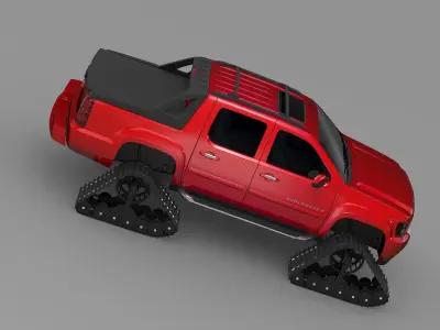 Chevrolet Avalanche Z71 Crawler 3D model