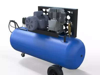 Air Compressor 3D model 3D model