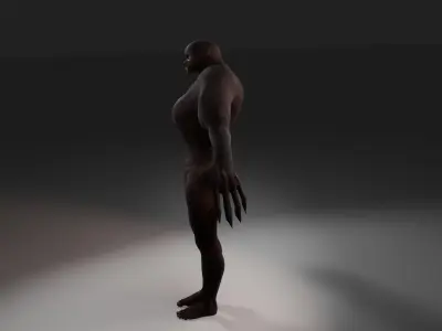 Humanoid Mutant Creature Free 3D model