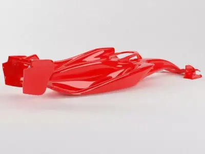 The silhouette of the car Formula 1 car body model 3D print model
