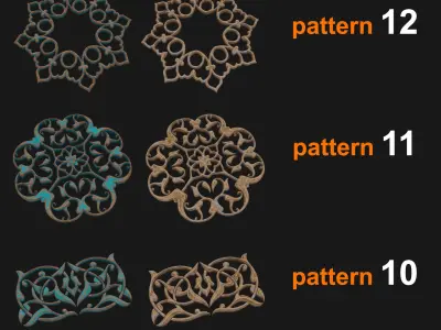15 Persian pattern 3D models 3D model
