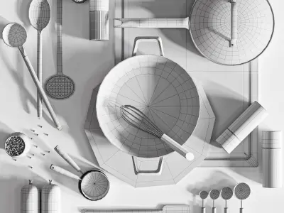 Kitchen set06 3D model