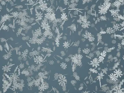 Christmas Snowflake Low-poly 3D model
