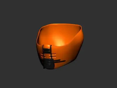 helmet high poly sculpt 3d printable ver 7 3D model 3D model 10