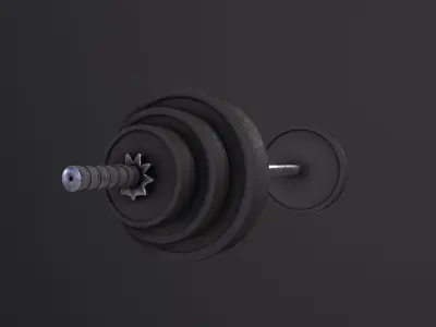 Dumbbell 3D Model Low-poly 3D model