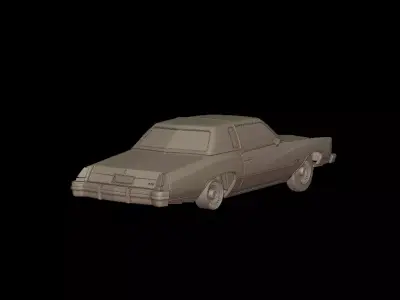 CHEVROLET MONTE CARLO 1976 3D PRINT MODEL 3D print model