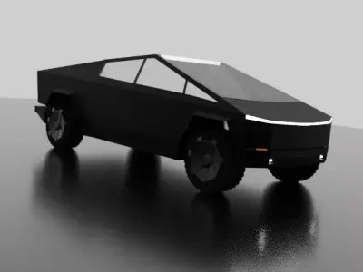 Tesla Cybertruck - Black 3D model