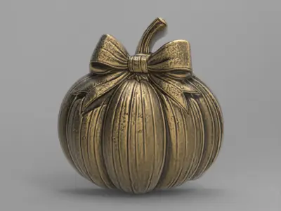 pumpkin  ribbonbow  cnc  3D print model
