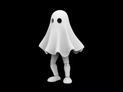 Ghost with Legs 3D Print Model 3D print model