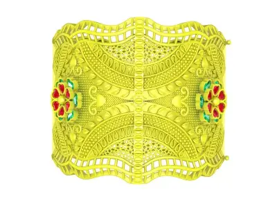 6471 luxury art women bangle 3D print model
