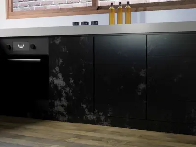 Modern Kitchen Interior By nikdox 3D model