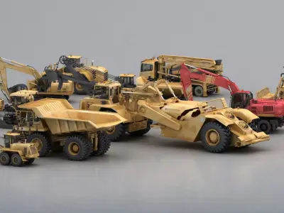 Engineering vehicle 3D model