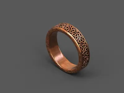 High-Quality 3D Ring Model Low-poly 3D model 19