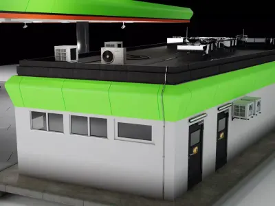 Gas Station 3D model